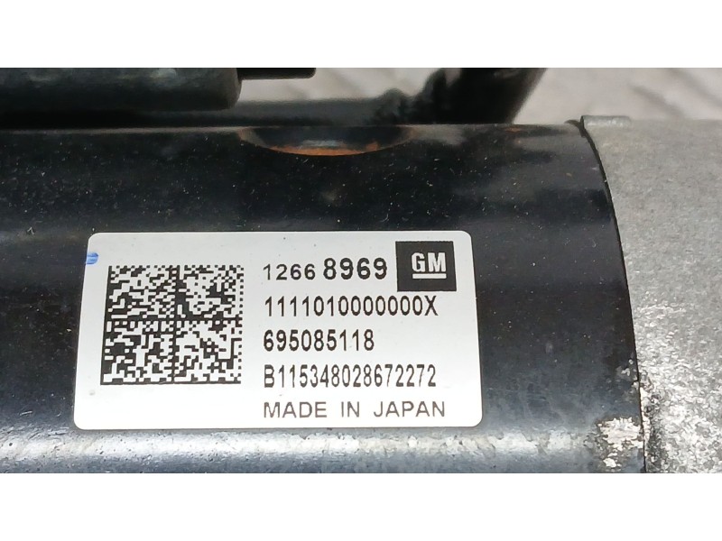 Recambio de motor arranque para opel astra k (b16) 1.4 turbo (68) referencia OEM IAM 12668969  695085118