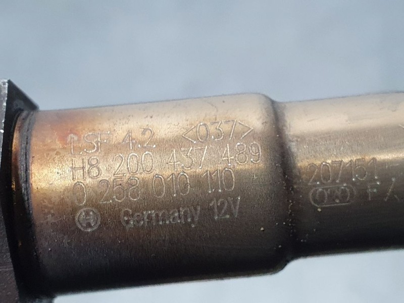 Recambio de sonda lambda para dacia sandero stepway referencia OEM IAM 8200437489 0258010110 BOSCH