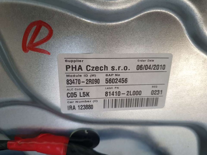 Recambio de elevalunas trasero izquierdo para hyundai i30 classic referencia OEM IAM 814102L000 834702R090 ELECTRICO 6 PINES