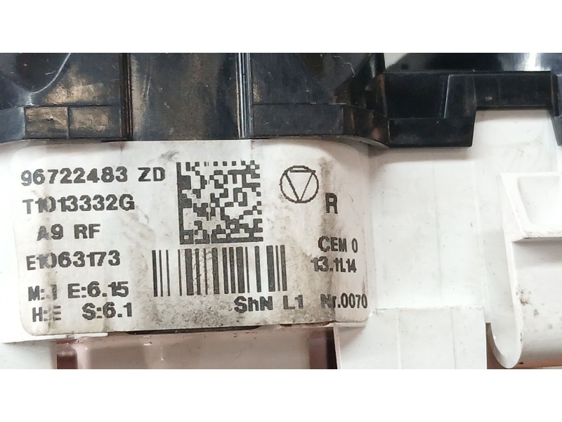 Recambio de mando calefaccion / aire acondicionado para peugeot 208 i (ca_, cc_) 1.6 hdi referencia OEM IAM 96722483ZD  T1013332