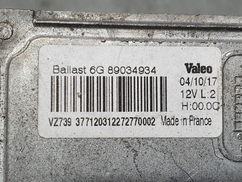 Recambio de centralita faros xenon para ds 5 basis referencia OEM IAM 89034934  VALEO