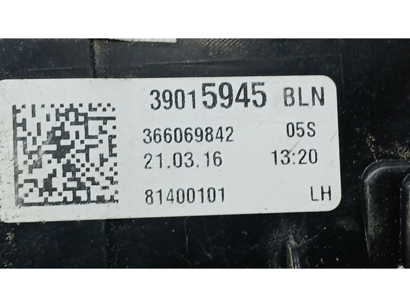 Recambio de piloto trasero izquierdo exterior para opel astra k (b16) 1.4 turbo (68) referencia OEM IAM 39015945  366069842