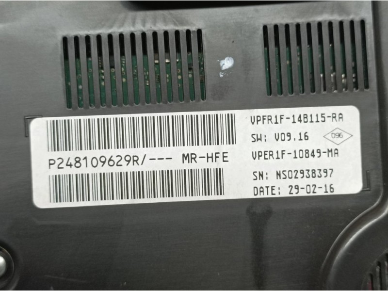 Recambio de cuadro instrumentos para renault kadjar zen referencia OEM IAM 248109629R NS02938397 JOHNSON CONTROLS