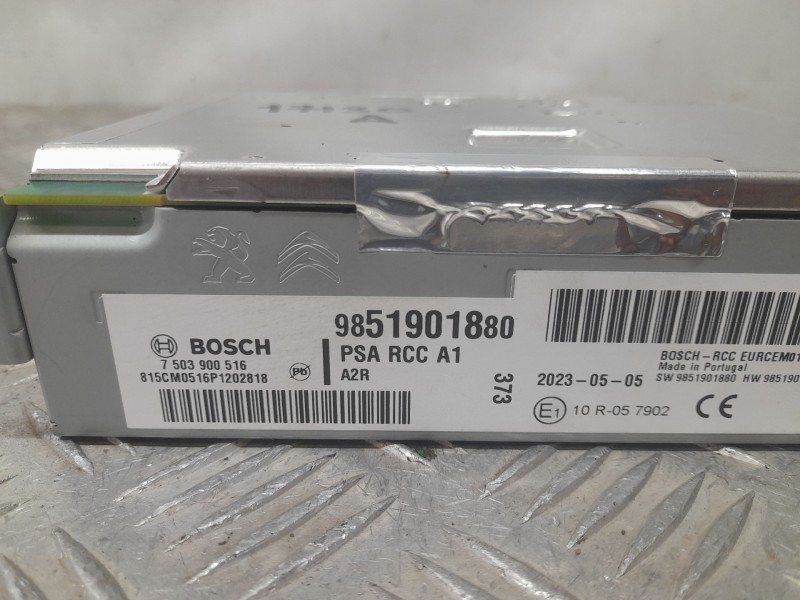 Recambio de sistema audio / radio para peugeot 208 ii (ub_, up_, uw_, uj_) 1.5 bluehdi 100 referencia OEM IAM 9851901880 BOSCH 7
