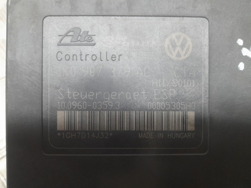 Recambio de abs para volkswagen eos (1f7, 1f8) 2.0 tdi referencia OEM IAM 1K0614517AE ATE 10020602404