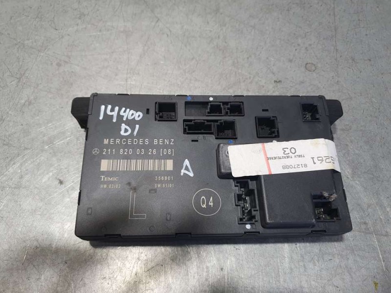 Recambio de modulo electronico para mercedes-benz clase e (w211) berlina e 270 cdi (211.016) referencia OEM IAM A2118200326 3568