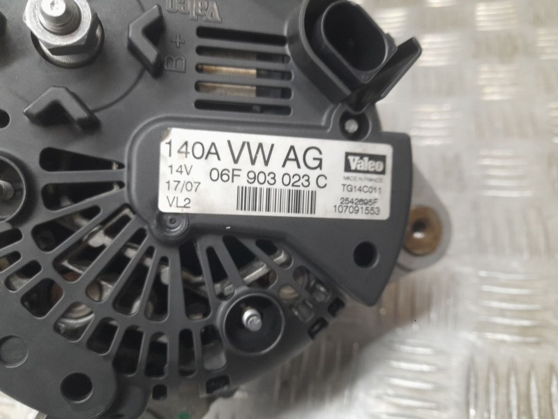 Recambio de alternador para volkswagen eos (1f7, 1f8) 2.0 tdi referencia OEM IAM 06F903023C VALEO TG14C011