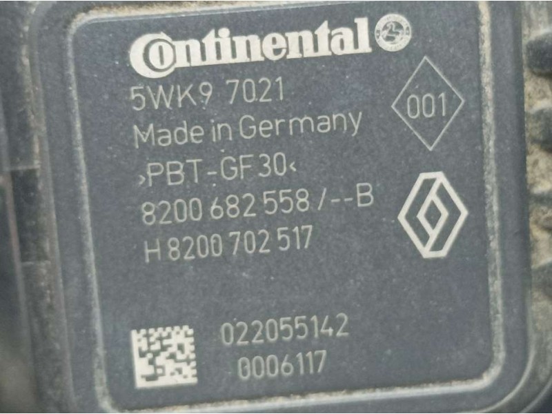 Recambio de caudalimetro para renault captur zen referencia OEM IAM H8200702517 5WK97021 CONTINENTAL