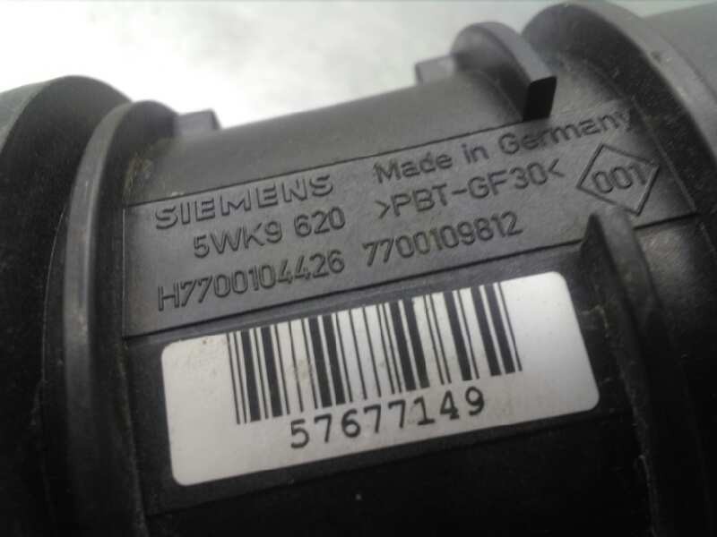 Recambio de caudalimetro para renault scenic (ja..) 1.9 dti diesel referencia OEM IAM H7700104426 5WK9620 SIEMENS