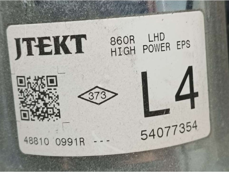 Recambio de columna direccion para renault captur zen referencia OEM IAM 488100991R 54077354 JTEKT ELECTRO/MECANICA