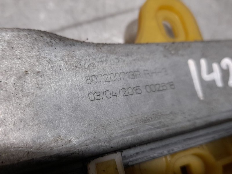 Recambio de elevalunas delantero derecho para renault captur zen referencia OEM IAM 807200713R  ELECTRICO 2 PINES