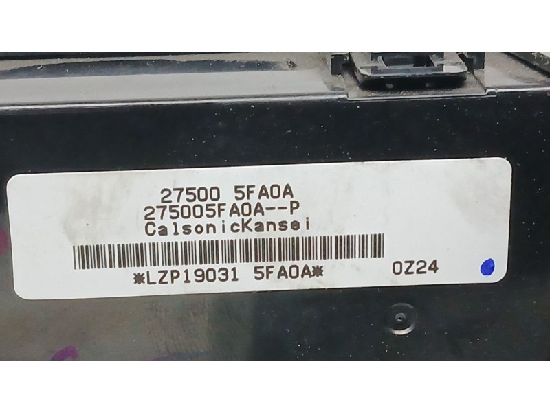 Recambio de mando climatizador para nissan juke (f16_) 1.0 referencia OEM IAM 275005FA0A  275005FA9A