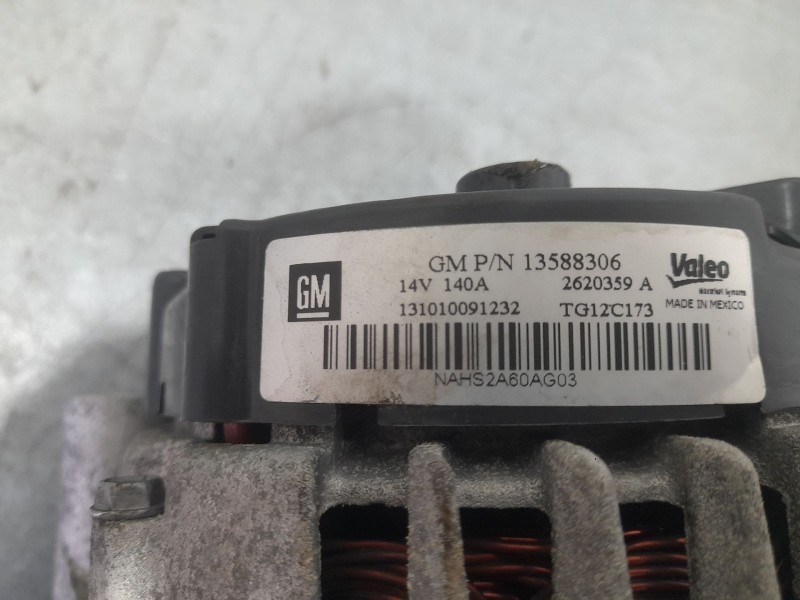 Recambio de alternador para opel zafira tourer excellente referencia OEM IAM NAH2A60AG03 VALEO 2620359