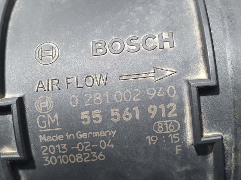 Recambio de caudalimetro para opel astra j lim. 4türig selection referencia OEM IAM 55561912 0281002940 BOSCH
