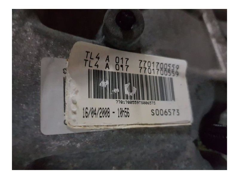 Recambio de caja cambios para renault laguna iii dynamique referencia OEM IAM TL4A017 S006573 6VELOCIDADES