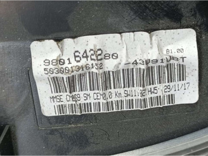Recambio de cuadro instrumentos para citroën berlingo cuadro l1 referencia OEM IAM 9801642280 503001316152 MAGNETI MARELLI
