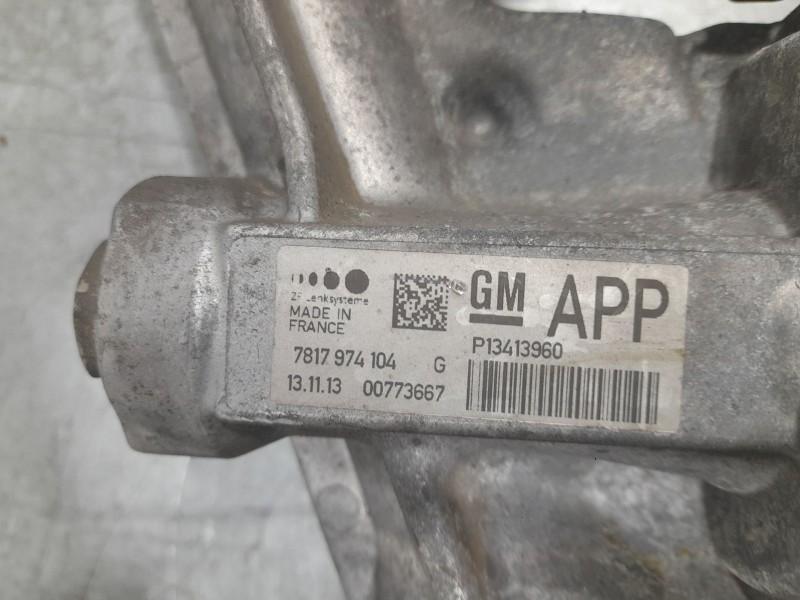 Recambio de cremallera direccion para opel zafira tourer excellente referencia OEM IAM 7817974104  ELECTRO-MECANICA