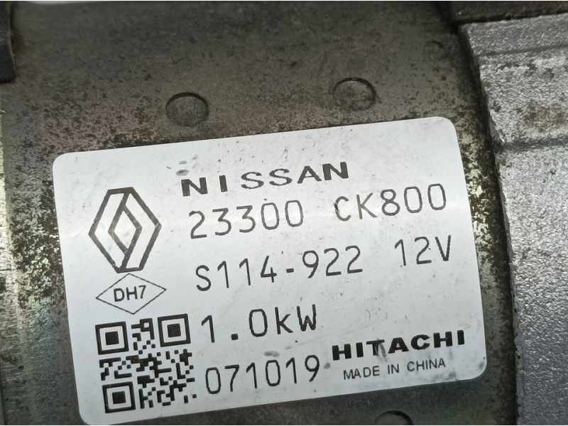 Recambio de motor arranque para renault laguna iii dynamique referencia OEM IAM 23300CK800 S114922 HITACHI