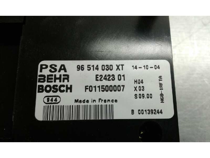 Recambio de mando climatizador para citroën xsara picasso 1.6 16v hdi referencia OEM IAM 96514030XT  96514030XT