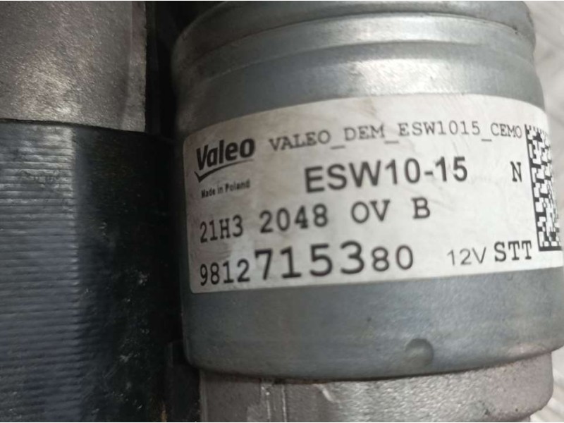 Recambio de motor arranque para citroën c3 origins referencia OEM IAM 9812715380 ESW1015 VALEO