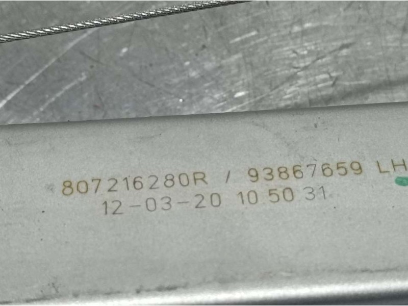 Recambio de elevalunas delantero izquierdo para renault trafic furgón l1h1 2,9t referencia OEM IAM 807216280R 93867659 ELECTRICO