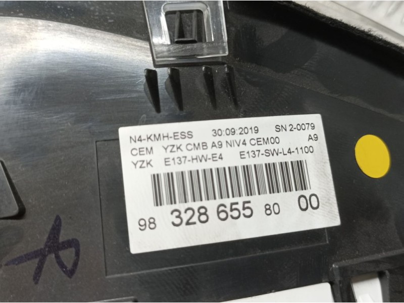 Recambio de cuadro instrumentos para peugeot 2008 (--.2013) allure referencia OEM IAM 9832865580  
