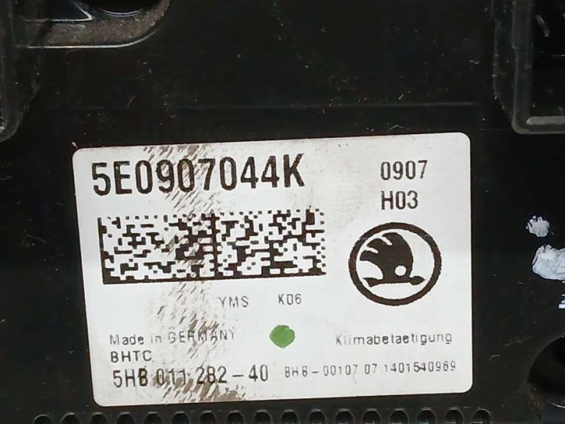 Recambio de mando climatizador para skoda octavia lim. (5e3) active referencia OEM IAM 5E0907044K 5HB011282 