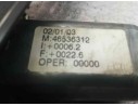 Recambio de elevalunas delantero izquierdo para fiat punto berlina (188) 1.9 diesel eco referencia OEM IAM 46536312  2 PINS