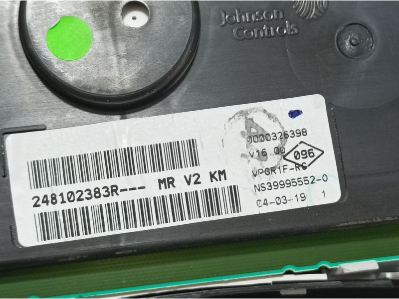 Recambio de cuadro instrumentos para dacia sandero essential referencia OEM IAM 248102383R NS399955520 JOHNSON CONTROLS