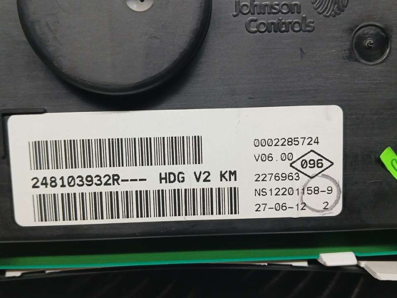 Recambio de cuadro instrumentos para dacia lodgy laureate referencia OEM IAM 248103932R NS122011589 JOHNSON CONTROLS