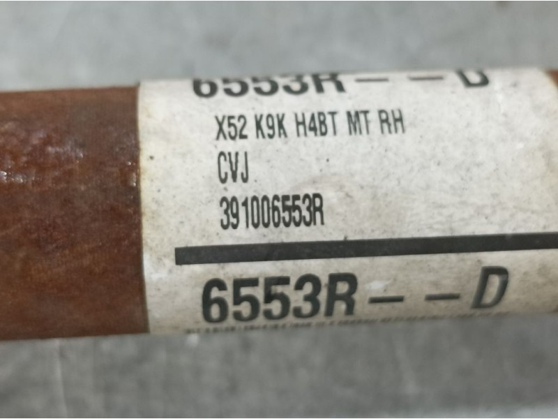 Recambio de transmision delantera derecha para dacia sandero essential referencia OEM IAM 391006553R  