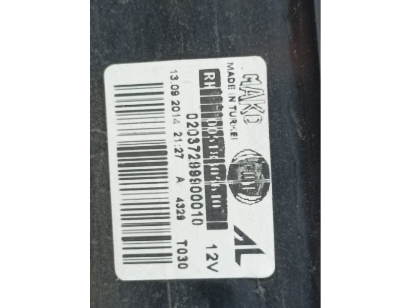 Recambio de piloto trasero derecho para fiat doblo pop referencia OEM IAM 2037299900010  MAKO ROZADO