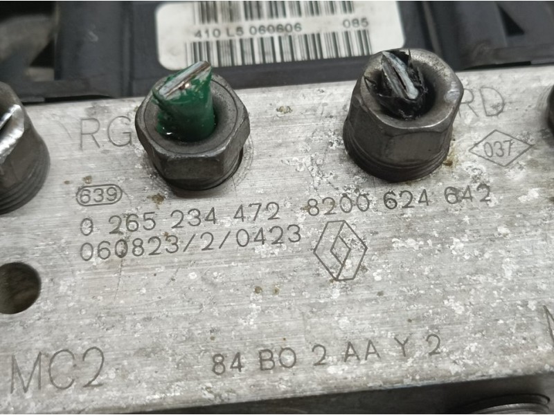 Recambio de abs para renault scenic ii confort dynamique referencia OEM IAM 8200624642 0265234472 BOSCH