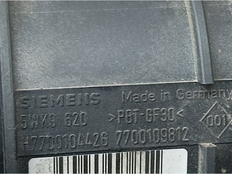 Recambio de caudalimetro para renault scenic ii confort dynamique referencia OEM IAM 7700109812 5WK9620 SIEMENS