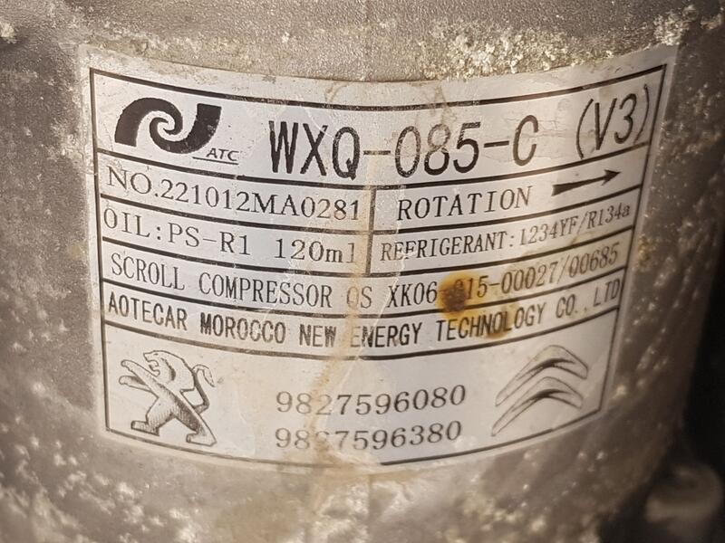 Recambio de compresor aire acondicionado para peugeot 208 ii (ub_, up_, uw_, uj_) 1.2 puretech 100 referencia OEM IAM 9827596080