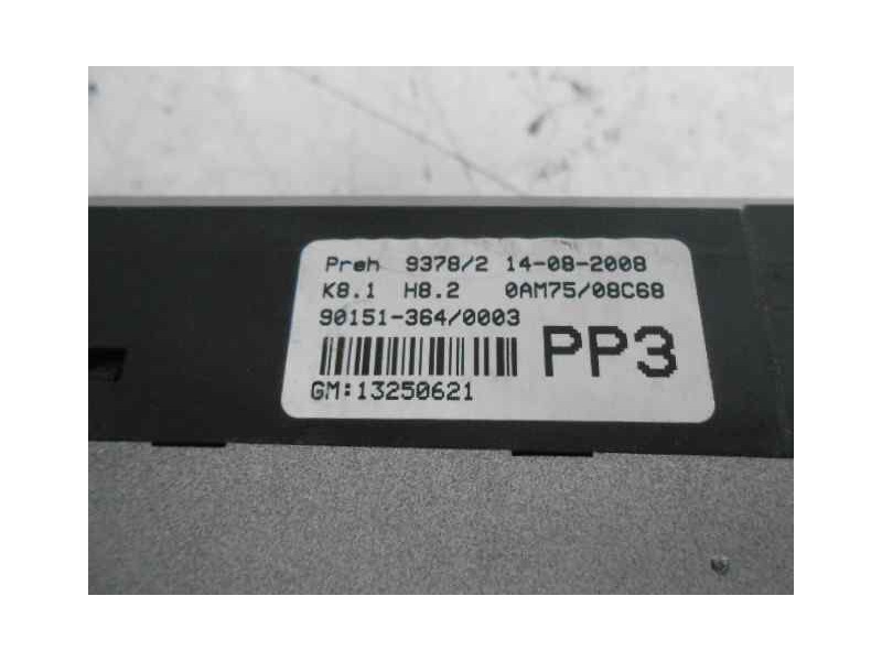 Recambio de mando climatizador para opel zafira b cosmo referencia OEM IAM 13250621  