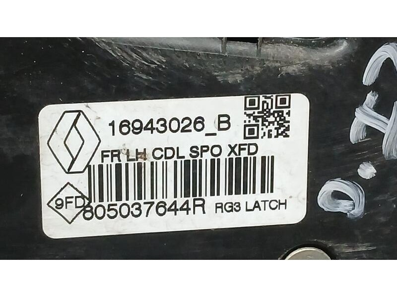 Recambio de cerradura puerta delantera izquierda para renault talisman executive referencia OEM IAM 805034777R 16943026B 
