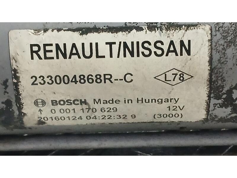 Recambio de motor arranque para nissan juke (f15) acenta referencia OEM IAM 233004868R BOSCH 0001170629