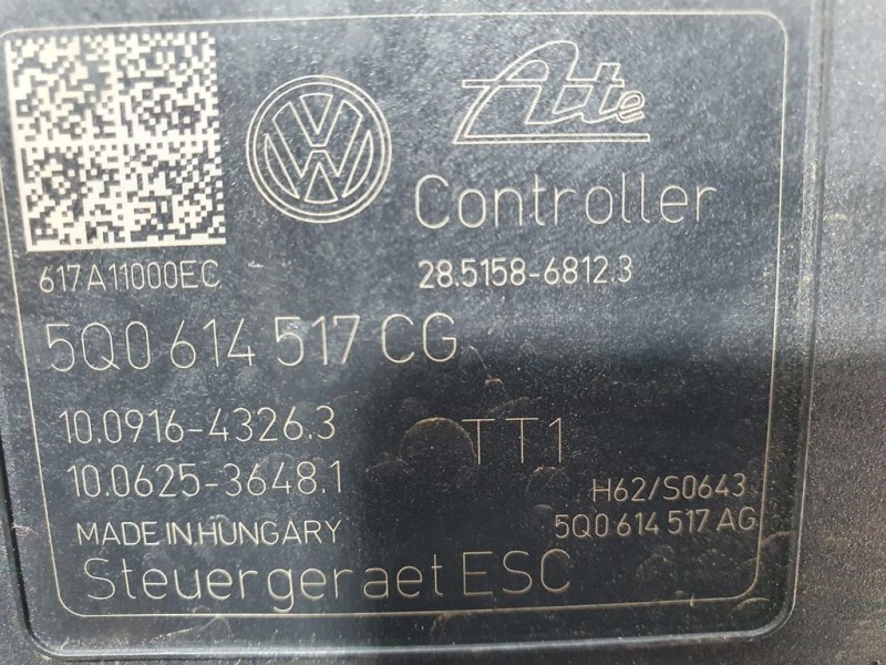 Recambio de abs para skoda superb (3v3) active referencia OEM IAM 5Q0614517CG 10022009984 ATE
