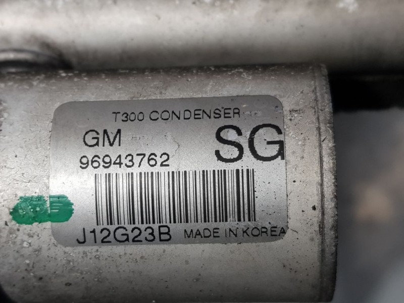 Recambio de condensador / radiador aire acondicionado para chevrolet aveo berlina hatchback ls referencia OEM IAM 96943762 J12G2