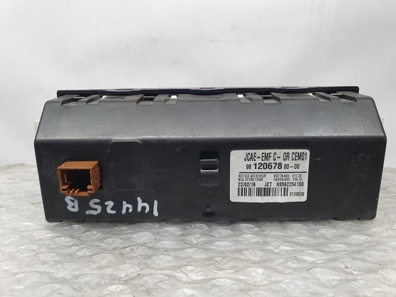 Recambio de pantalla multifuncion para citroën c-elysée exclusive referencia OEM IAM 9812067880 NS562254150 