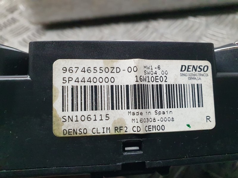 Recambio de mando climatizador para citroën c-elysée exclusive referencia OEM IAM 96746550ZD 16W10E02 DENSO