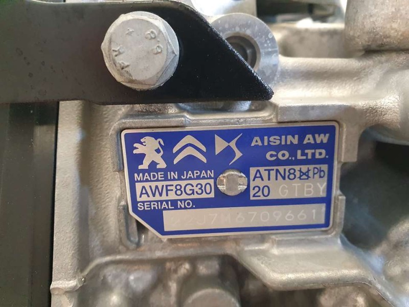 Recambio de caja cambios para peugeot 308 allure referencia OEM IAM 20GTBY AWF8G30 AUTOMATICA
