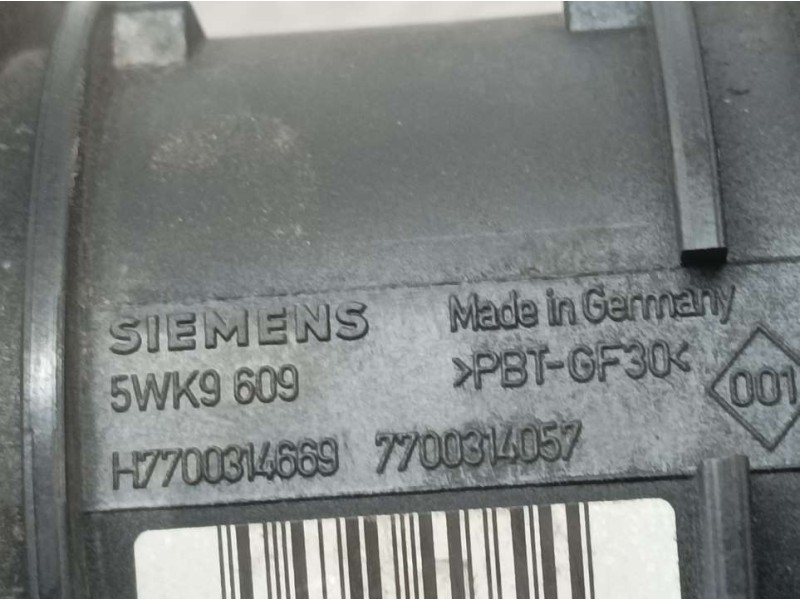 Recambio de caudalimetro para renault laguna ii grandtour (kg0) dynamique luxe referencia OEM IAM 7700314057 5WK9609 SIEMENS