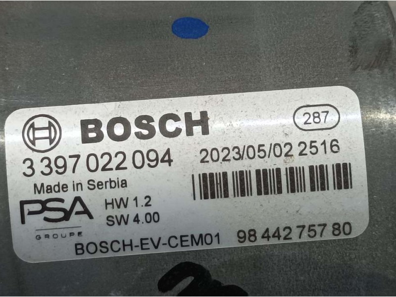 Recambio de motor limpia delantero para peugeot 308 allure referencia OEM IAM 9844275780 3397022094 BOSCH