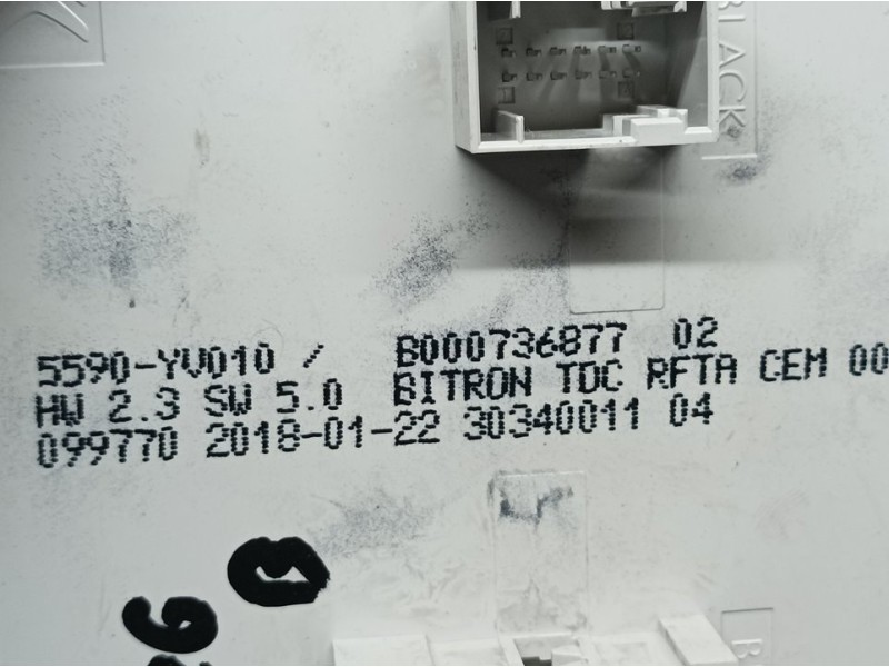 Recambio de mando climatizador para peugeot 108 top allure referencia OEM IAM 5590YV010 B000736877 BITRON