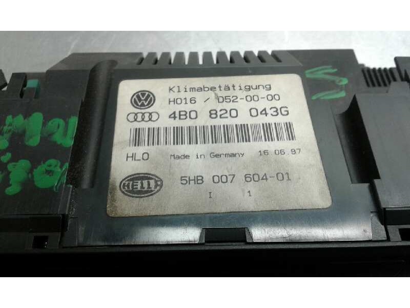 Recambio de mando climatizador para audi a6 berlina (4b2) referencia OEM IAM 5HB00760401 4B0820043G 