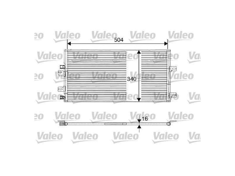 Recambio de condensador / radiador aire acondicionado para renault kangoo (f/kc0) base / base authentique referencia OEM IAM 820