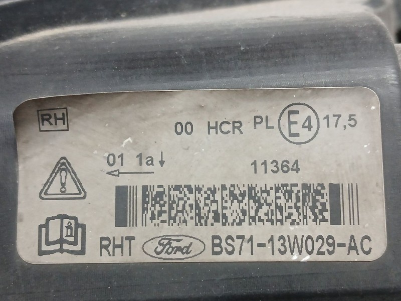 Recambio de faro derecho para ford mondeo iv turnier (ba7) 1.6 tdci referencia OEM IAM BS7113W029AC  