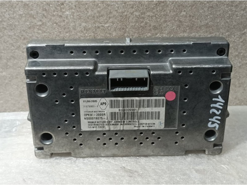 Recambio de sistema navegacion gps para renault laguna ii grandtour (kg0) dynamique luxe referencia OEM IAM 8200326981 NS0001907